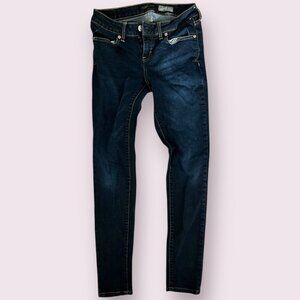 Aéropostale Women’s Jeggings 6 Long / Stretch Denim Legging Jeans – Dark Wash